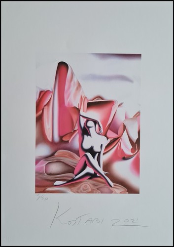 Mark kostabi senza - titolo, x