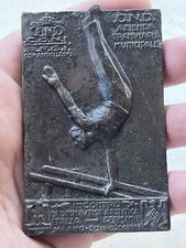 Placca O.N.D. Incontro Ginnastica Artistica Italia Germania 1939
