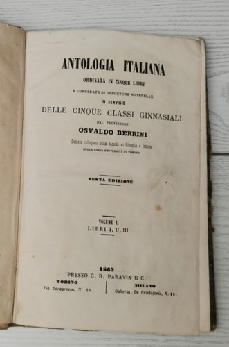Osvaldo berrini antologia - osvaldo, "antologia