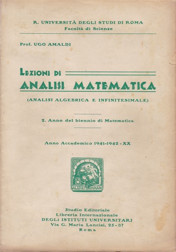 Lezioni analisi matematica - lezioni,