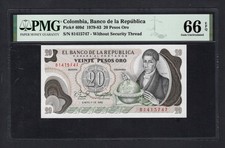 Colombia 20 Pesos Oro 1-1-1982