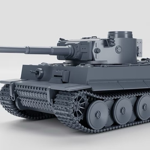 Tiger ausf kit in - ausf.h, resina
