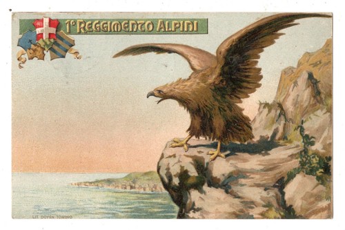 Cartolina storica reggimento - storica, 1