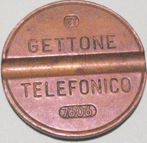 Gettone telefonico sip 7606 - gettone,