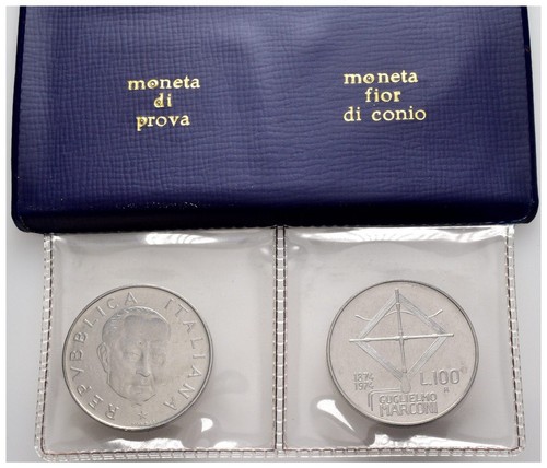 Dittico 100 lire marconi 1974 - dittico,