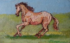 Quadro Cavallo Impasto Arte
