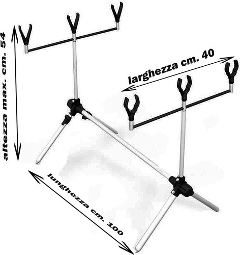 Rod pod carpfishing economico - rod,