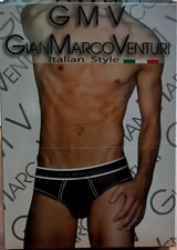 6 slip o 6 boxer Gianmarco Venturi cotone elastico tinta unita o fantasia