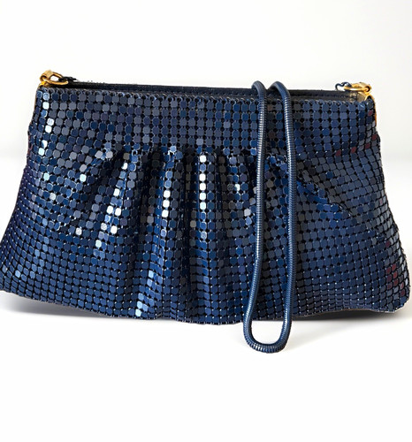 Borsa donna blu rete