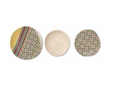 BRANDANI-Le cementine, servizio tavola 18 pezzi infiore gres