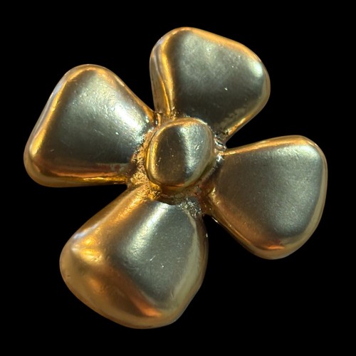 Spilla quadrifoglio oro - , yves