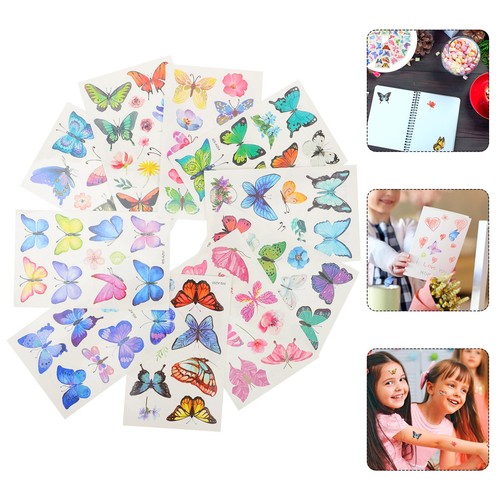 Fogli farfalle tatuaggi - 20,