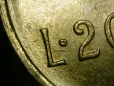20 LIRE 1989 ERRORE - LINEA IN RILIEVO SULLA L DEL VALORE AL ROVESCIO [Q668]