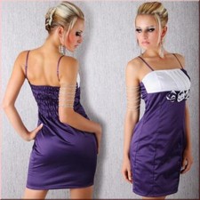 Elegante Raso Tubino Abito da