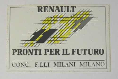 Vecchio adesivo auto anni 80 - adesivo,