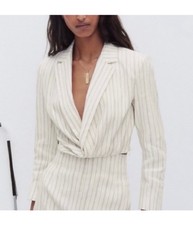 BLAZER ZARA BIANCO CROPPED