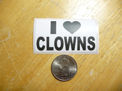 Adesivo love clowns - i,