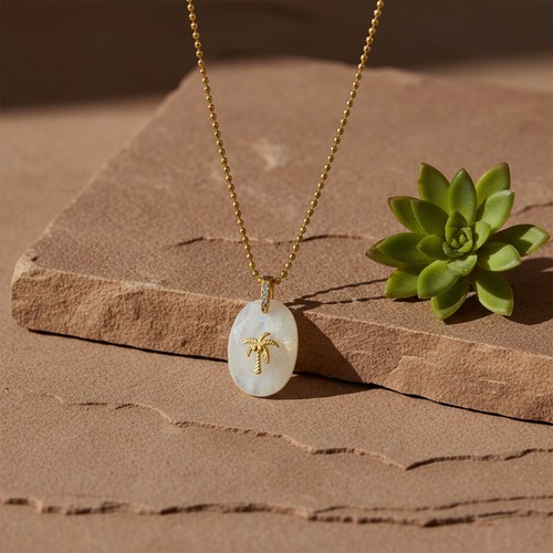 Collana con ciondolo palma