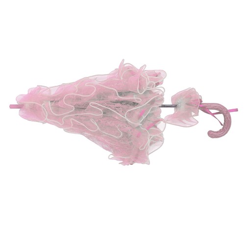 Ombrello pizzo rosato fatto - ombrello,