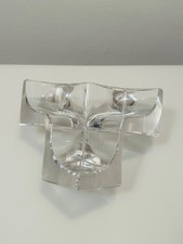 DAUM FRANCE Scultura in cristallo a cubi firmata cubista crystal bowl signed