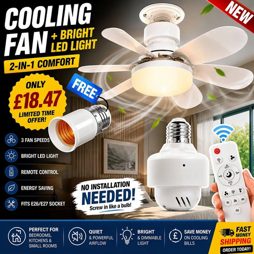 Ventilatore soffitto led - da,