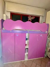 Letto castello soppalco con - letto, a