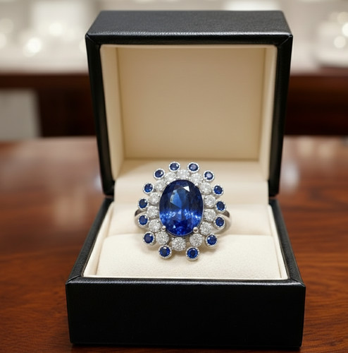 Anello taglio ovale - ct,