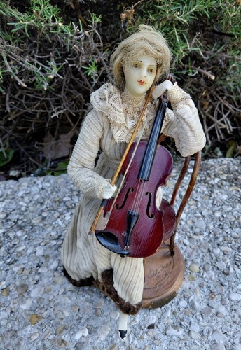 Poupée ancienne lady cire - poupée,