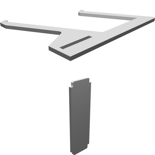 Supporto espositore doppio - supporto,