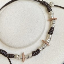 Dodo Pomellato Cavigliera Bracciale In Oro Rosa E Argento Fuori Prod Originale