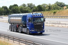 Foto camion Scania R 580 rimorchio ribaltabile Germania blu #l6vz