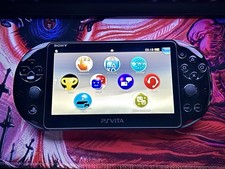 PS VITA 2004 SLIM NERA 128GB - Sony PlayStation Vita con PELLICOLA e CUSTODIA