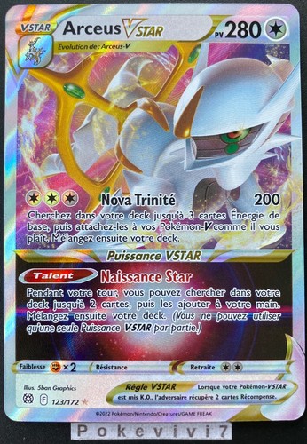 Carte pokemon arceus 123 - carte,