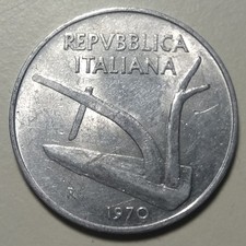 Vendo 10 Lire Spighe Aratro