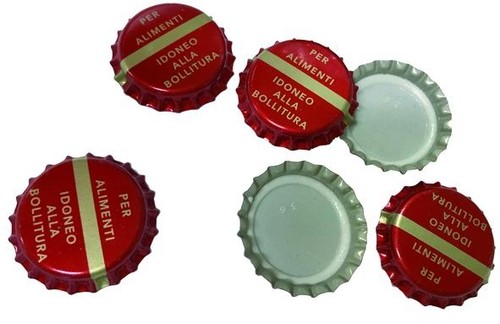 Tappi corona rossi guarnizione - tappi,
