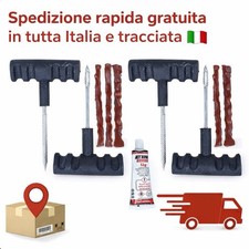 2x Kit Set Ripara Gomme