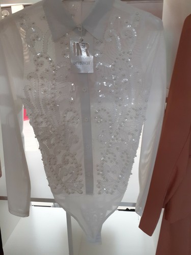Camicia body donna - bianca, con