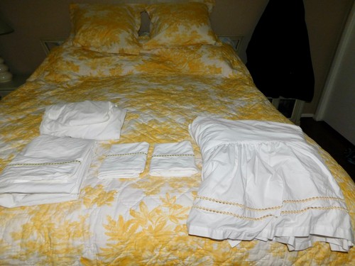 Set trapuntato copriletto - set,
