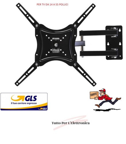 Staffa braccio supporto - tv,