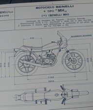 BENELLI 2C SPORT 125 MH Scheda Originale Omologazione 1979 ASI FMI DIAGRAM