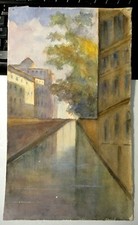 DISEGNO A TEMPERA ANNI '50 -