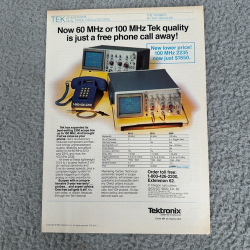 1983 tektronix 2213 2215 2235 - 1983,