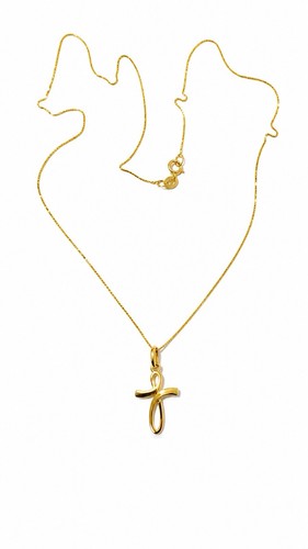 Collana con croce - collana, oro
