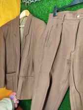 Mens Brown Wool Suit Tyrolean