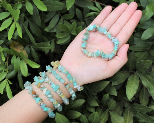 Bracciale chip amazzonite - bracciale,