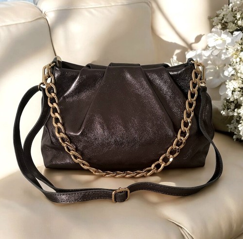 Borsa donna con catena - con, vera