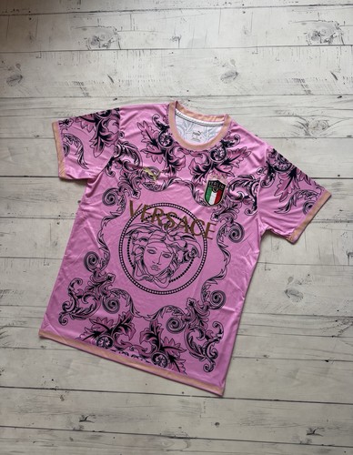 Maglia italia versace rosa - italia, x