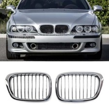2x Griglia Radiatore Reni Cromata per BMW Serie 5 E39 525i 528i 530i 540i 1997-2003