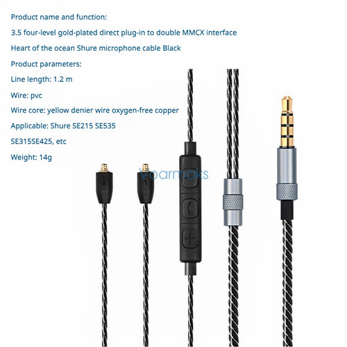 Cavo audio con microfono per