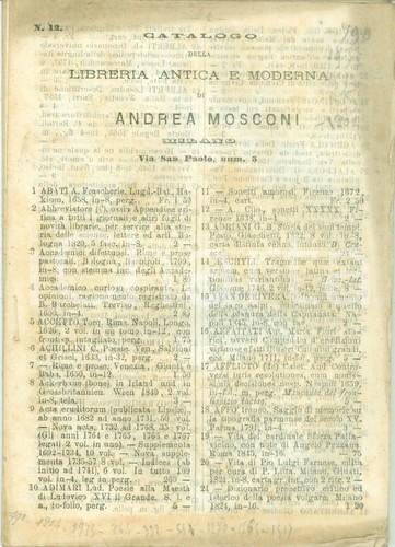 1883 milano via san - via,
